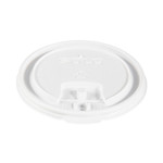 SOLO Lift Back and Lock Tab Lids for Paper Cups, Fits 10 oz to 24 oz Cups, White, 100/Sleeve, 10 Sleeves/Carton (SCCLB3161) View Product Image