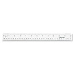 Westcott Shatterproof Plastic Ruler, 6 Inches, Transparent (45016)