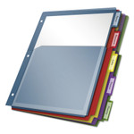 Cardinal Expanding Pocket Index Dividers, 5-Tab, 11 x 8.5, Assorted, 1 Set (CRD84012) View Product Image