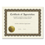 Great Papers! Ready-to-Use Certificates, Appreciation, 11 x 8.5, Ivory/Brown/Gold Colors with Brown Border, 6/Pack (COS930000) Product Image 