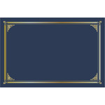 Geographics Certificate Holder - Linen - Gold Foil, Navy Blue Product Image 