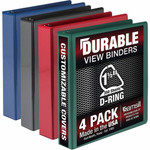 Samsill Durable View Binders - 1 1/2" Binder Capacity - Letter - 8 1/2" x 11" Sheet Size - 350 Sheet Capacity - Fastener(s): D-Ring Product Image 