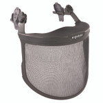 ergodyne Skullerz 8989 Mesh Face Shield with Adapter for Hard Hat and Safety Helmet, Gray View Product Image