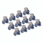 G-Tek GP Latex-Coated Cotton/Polyester Gloves, Medium, Gray/Blue, 12 Pairs View Product Image