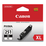 Canon 6448B001 (CLI-251XL) ChromaLife100+ High-Yield Ink, 5,530 Page-Yield, Black View Product Image