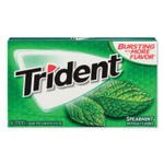 Trident Sugar-Free Gum, Spearmint, 14 Sticks/Pack, 12 Packs/Box View Product Image