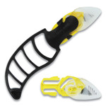 CrewSafe X-traSafe Cartridge Knife Kit, Four Assembled Knives, 8 Replacement Blade Cartridges, Yellow View Product Image