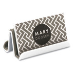 Advantus Fusion Double-Sided Business Card Holder, Holds 2.25 x 4 Cards, Polypropylene, Gray/White View Product Image