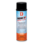 Big D Industries PHENO D+ Aerosol Disinfectant/Deodorizer, Citrus Scent, 16.5 oz Aerosol Spray Can, 12/Carton View Product Image