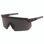 ergodyne Skullerz AEGIR-AFASPM Anti-Scratch and Enhanced Anti-Fog Safety Glasses, Matte Black Frame, Smoke Polycarb Lens View Product Image