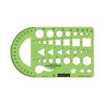 Staedtler Templates, 40 Geometric Shapes, 5.5 x 9.5, Green View Product Image