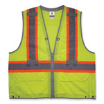 ergodyne GloWear 8231TV Class 2 Hi-Vis Tool Tethering Safety Vest, Polyester, 2X-Large/3X-Large, Lime View Product Image