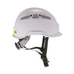 ergodyne Skullerz 8975-MIPS Class C Safety Helmet with MIPS Elevate Ratchet Suspension, White View Product Image