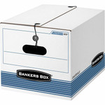 Bankers Box STOR/FILE Storage Boxes - Internal Dimensions: 12" Width x 15.50" Depth x 10.25" Height - External Dimensions: 12.3" Width x 16" Depth x 11" Height - Media Size Supported: Letter, Legal - String/Button Tie Closure - Medium Duty Product Image 