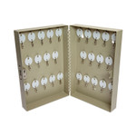 CONTROLTEK Combination Lockable Key Cabinet, 28-Key, Metal, Sand, 7.75 x 3.25 x 11.5 View Product Image