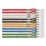Champion Sports Lanyard, Metal J-Hook Fastener, 20" Long, Assorted Colors, 12/Pack View Product Image