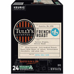 Tully's K-Cup, Pod French Roast, Keurig Single-Serve K-Cup Pods, Dark Roast, 24 Count - Compatible with Keurig Brewer - Regular - Extra Bold Dark - 9.6 oz - 24 K-Cup Product Image 