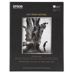 Epson Hot Press Fine Art Paper, 17 mil, 8.5 x 11, Smooth Matte Natural, 25/Pack View Product Image