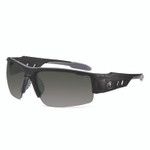 ergodyne Skullerz DAGR Anti-Scratch and Enhanced Anti-Fog Safety Glasses, Black Nylon Impact Frame, Smoke Polycarbonate Lens View Product Image