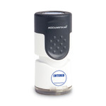 ACCUSTAMP Pre-Inked Round Stamp, ENTERED, 0.63" dia, Blue View Product Image