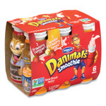 DANNON Danimals Smoothies, Assorted Flavors, 3.1 oz Bottle, 6/Box, 6 Boxes/Carton View Product Image