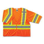 ergodyne GloWear 8330Z Class 3 Two-Tone Zipper Vest, Polyester, Largel/X-Large, Orange View Product Image