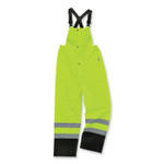ergodyne GloWear 8918BK Class E Hi-Vis Rain Bibs Black Bottom, 5X-Large, Lime View Product Image