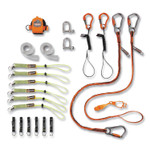 ergodyne Squids 3187 Scaffolding Worker Tool Tethering Kit, Assorted Max Working Capacities, Lengths and Colors View Product Image
