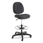 Alera Interval Series Swivel Task Stool, Supports Up to 275 lb, 23.93" to 34.53" Seat Height, Black Fabric (ALEIN4611) View Product Image