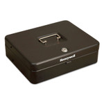 Honeywell Tiered CantiDoor Lever Cash Box, 4 Bill, 5 Coin Slots, Key Lock, 11.9 x 9.7 x 3.5, Steel, Black View Product Image