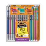 BIC Mechanical Pencil Variety Pack, Assorted Graphite Diameters, HB (#2), Black Lead, Assorted Barrel Colors, 60/Pack View Product Image