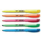 BIC Brite Liner Highlighter, Assorted Ink Colors, Chisel Tip, Assorted Barrel Colors, Dozen View Product Image