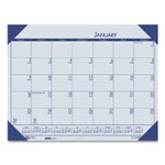 EcoTones Recycled Monthly Desk Pad Calendar, 18.5 x 13, Ocean Blue Sheets/Corners, Black Binding, 12-Month (Jan to Dec): 2026 View Product Image