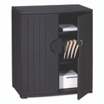 Iceberg Rough n Ready Storage Cabinet, Two-Shelf, 36w x 22d x 46h, Black View Product Image