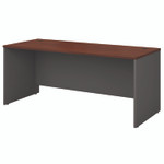 Bush Series C Collection Desk Shell, 71.13" x 29.38" x 29.88", Hansen Cherry/Graphite Gray View Product Image