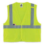 ergodyne GloWear 8263FRHL Class 2 FR Safety Economy Hook and Loop Vest, Modacrylic Mesh/Cotton, Small/Medium, Lime View Product Image