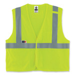 ergodyne GloWear 8263FRHL Class 2 FR Safety Economy Hook and Loop Vest, Modacrylic Mesh/Cotton, 2X-Large/3X-Large, Lime View Product Image