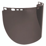 ergodyne Skullerz 8998 Anti-Scratch/Anti-Fog Face Shield Replacement for Full Brim Hard Hat, Smoke Lens View Product Image