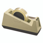 Scotch Heavy-Duty Weighted Desktop Tape Dispenser, 3" Core, Plastic, Putty/Brown View Product Image