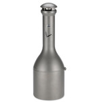 Rubbermaid Commercial Infinity Traditional Smoking Receptacle, 4.1 gal, 13 dia x 39h, Antique Pewter View Product Image