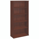Bush Series C Collection Bookcase, Five-Shelf, 35.63w x 15.38d x 72.78h, Hansen Cherry View Product Image