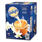 International Delight Flavored Liquid Non-Dairy Coffee Creamer, French Vanilla, 0.44 oz Mini Cups, 192/Carton View Product Image