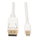 Tripp Lite by Eaton Mini DisplayPort to DisplayPort 4K Adapter, 10 ft, White View Product Image