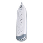 Belkin SurgeMaster Home Series Surge Protector, 7 AC Outlets, 12 ft Cord, 1,045 J, White View Product Image