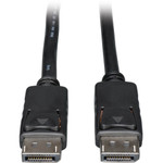 Tripp Lite series DisplayPort Cable - 3 ft A/V Cable for Audio/Video Device, Computer, Projector, Notebook, Monitor - First End: 1 x DisplayPort Digital Audio/Video - Male - Second End: 1 x DisplayPort Digital Audio/Video - Male Product Image 