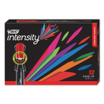 BIC Intensity Chisel Tip Permanent Marker, Broad Chisel Tip, Assorted Colors, Dozen (BICGPMM11AST) View Product Image
