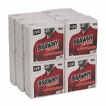 Brawny Professional All Purpose Wipers, 3-Ply, 13 x 13, White, 80 Wipers/Pack, 12 Packs/Carton View Product Image