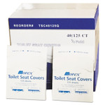 GEN Quarter-Fold Toilet Seat Covers, 14.17 x 16.73, White, 5,000/Carton View Product Image