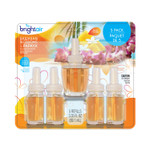 BRIGHT Air Electric Scented Oil Air Freshener Refill, Hawaiian Blossoms and Papaya, 0.67 oz Bottle, 5/Pack, 6 Pack/Carton View Product Image