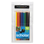 Prismacolor Scholar Colored Pencil Set, 3 mm, 2B, Assorted Lead and Barrel Colors, Dozen View Product Image